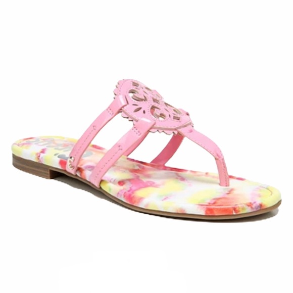 SAM EDELMAN Clara Sandal Flop Flop Flamingo Pink - Picture 2 of 11